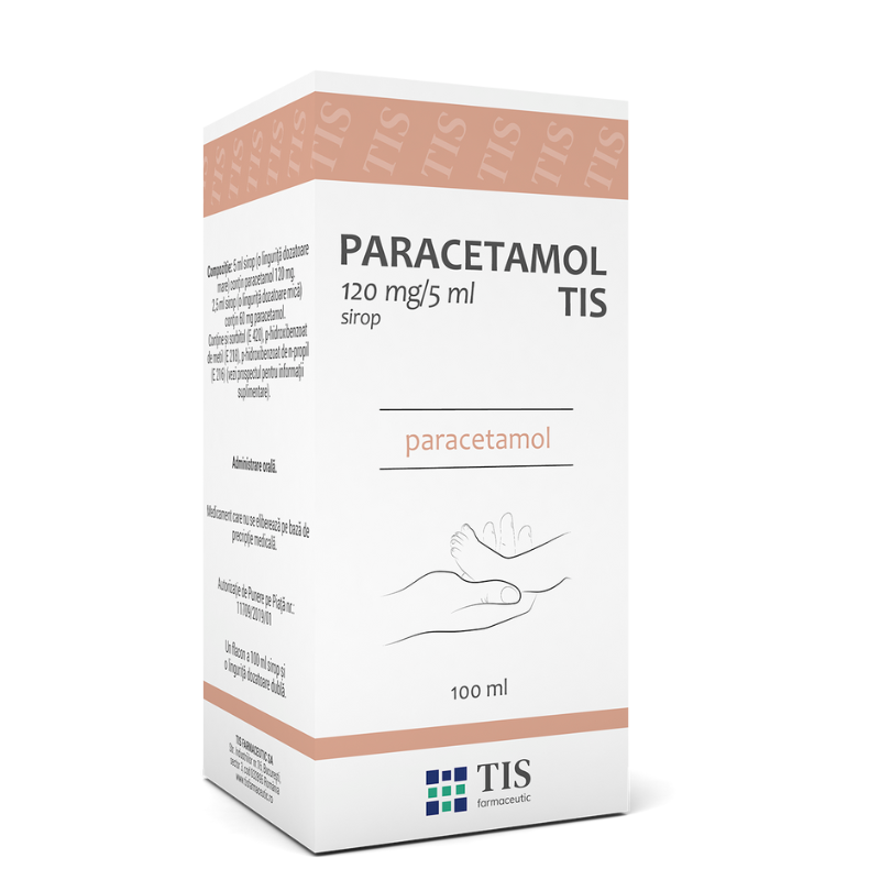 PARACETAMOL TIS 120mg/5ml, syrup - Tis Farmaceutic