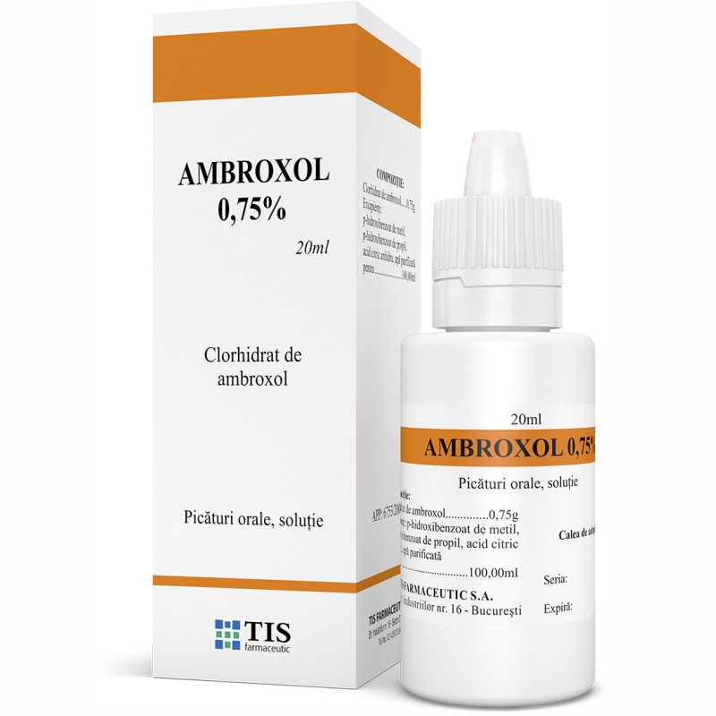  AMBROXOL  0 75 oral drops  solution  Tis farmaceutic