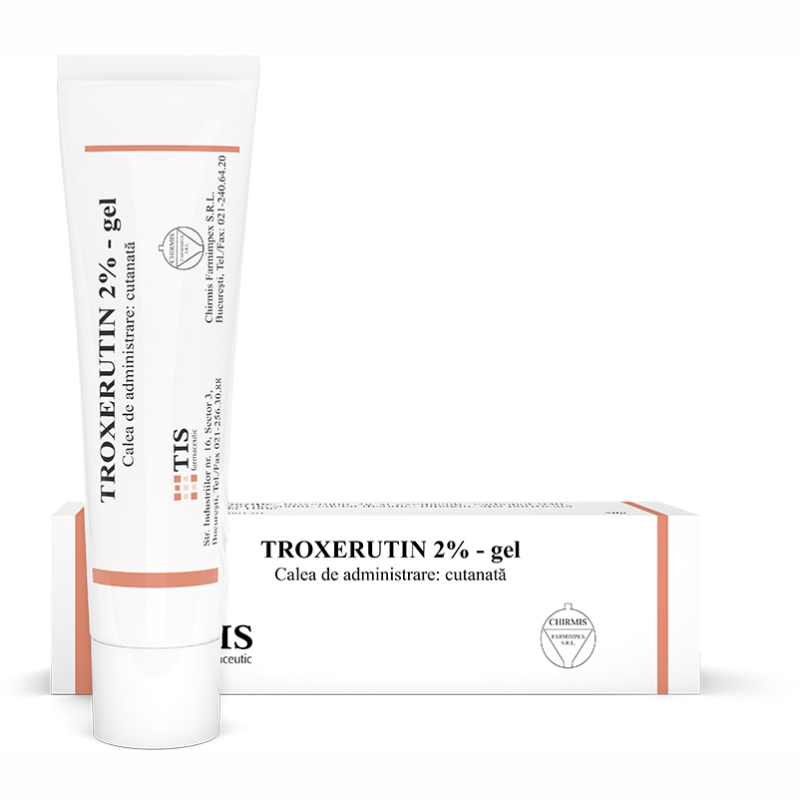 TROXERUTIN 2%, gel - Tis Farmaceutic
